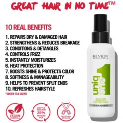 3 Sprays 10-en-1 Thé Vert UniqOne Revlon 150ML 11 3 Sprays 10-en-1 Thé Vert UniqOne Revlon 150ML -Hair Care Soldes 3 sprays 10 en 1 the vert uniqone revlon 150ml 3