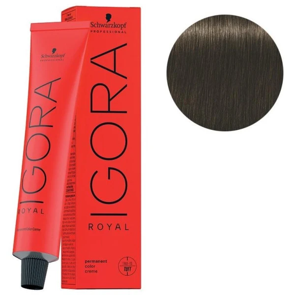 Schwarzkopf Coloration Igora Royal 5-0 Châtain Clair 60ML 3 Schwarzkopf Coloration Igora Royal 5-0 Châtain Clair 60ML
