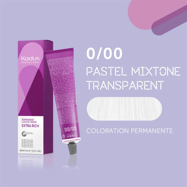 Coloration Permanente 0/00 Pastel Mixtone Transparent Kadus 60ML 5 Coloration Permanente 0/00 Pastel Mixtone Transparent Kadus 60ML – Image 3