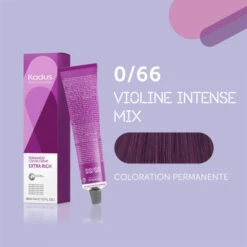 Coloration Permanente 0/66 Violine Intense Mix Kadus 60ML -Hair Care Soldes coloration permanente 066 violine intense mix kadus 60ml 2