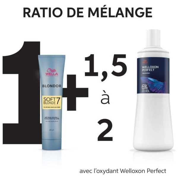 Crème Décolorante Blondor Soft Blonde 7 Wella 200G 8 Crème Décolorante Blondor Soft Blonde 7 Wella 200G – Image 6
