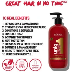 Shampooing 10-en-1 UniqOne Revlon 490ML -Hair Care Soldes shampooing 10 en 1 uniqone revlon 490ml 2
