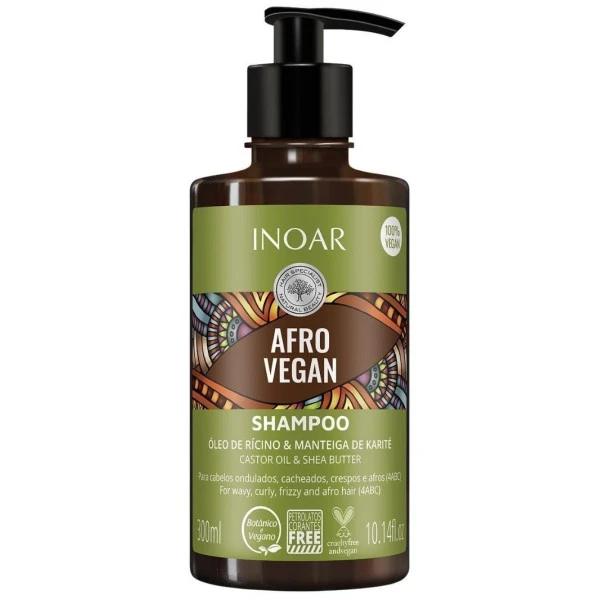 Shampooing Afro Vegan Inoar 300ML 3 Shampooing Afro Vegan Inoar 300ML