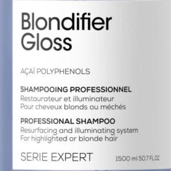 Shampooing Blondifier Gloss L'Oréal Professionnel 1,5L -Hair Care Soldes shampooing blondifier gloss l oreal professionnel 15l 6