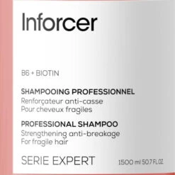 Shampooing Inforcer L'Oréal Professionnel 1,5L -Hair Care Soldes shampooing inforcer loreal professionnel 1 5l 4